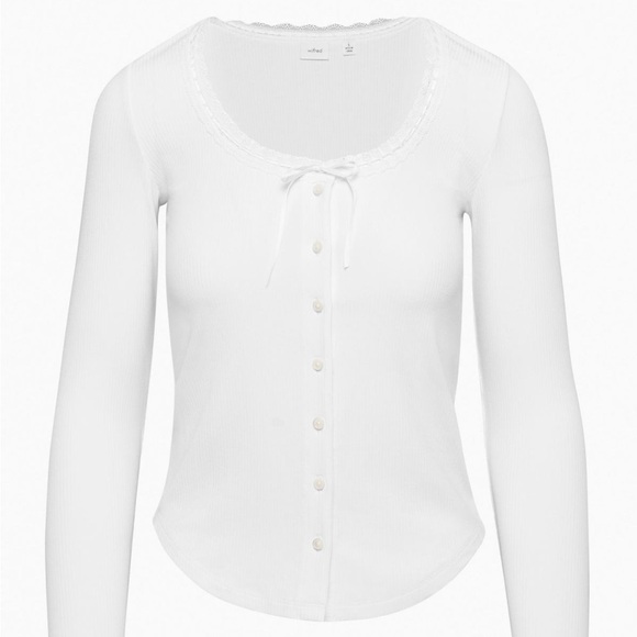 Aritzia Wilfred Booklet Longsleeve Top in Cloudy Lilac XS - Picture 5 of 6